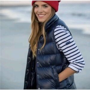 J. Crew Midnight Blue Quilted Vest